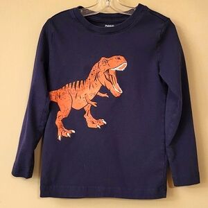 Navy dinosaur long sleeved tee shirt